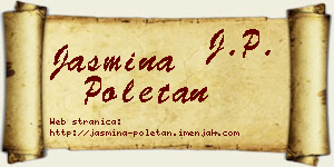 Jasmina Poletan vizit kartica